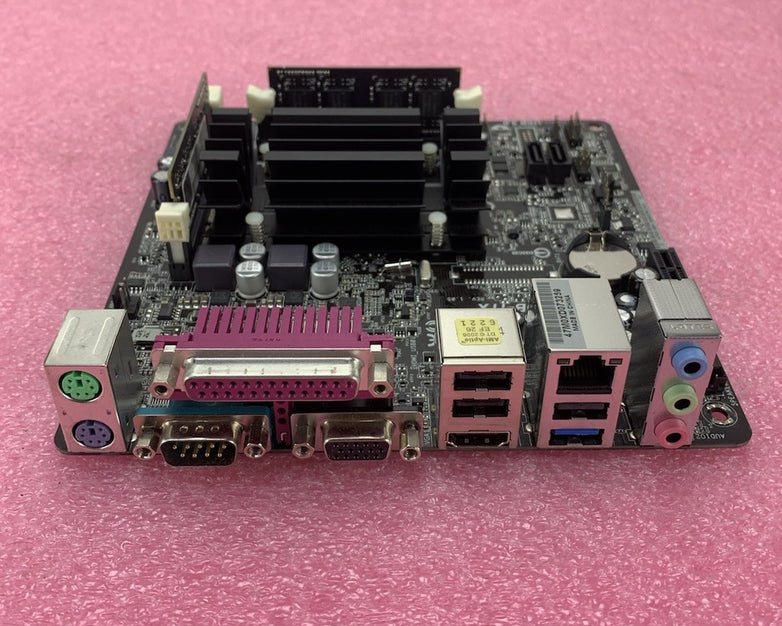 ASRock Q1900B-ITX Motherboard Celeron J1900 1.99GHz 4GB RAM 2 Sticks w/ Shield