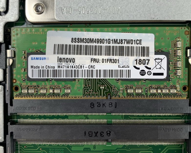 Lenovo M910q i5-7500T 2.7 GHz 8 GB RAM No SSD/HDD No OS No AC Adapter No Ant
