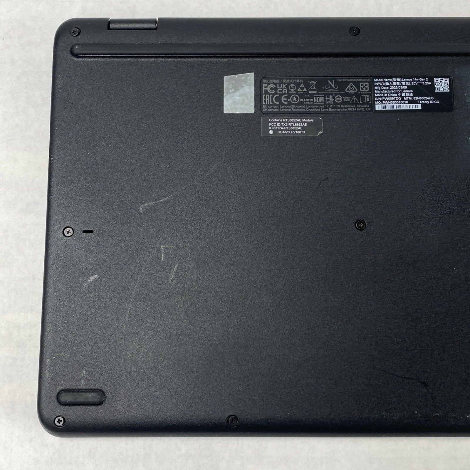 Lenovo IdeaPad 14w Gen 2 AMD 3015e 1.20GHz 4GB RAM 14.0" No HDD No OS