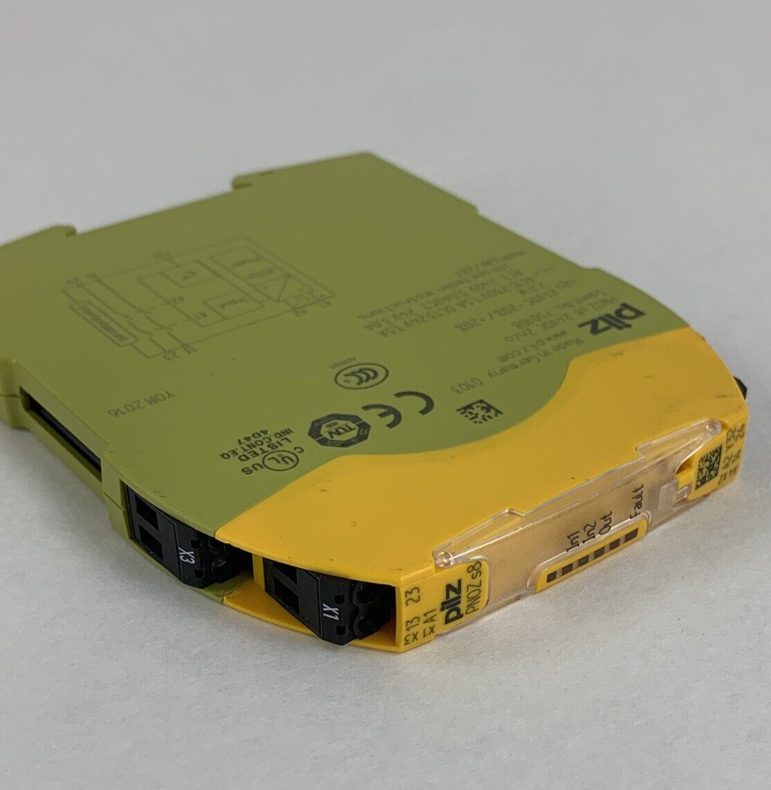 Pilz 750108 PNOZ s8 24VDC Contact Expansion Module Missing Terminal Untested