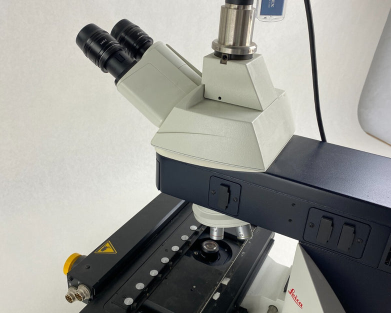 Leica DM6000M Microscope w/ Objectives Power Supplies Clemex Camera