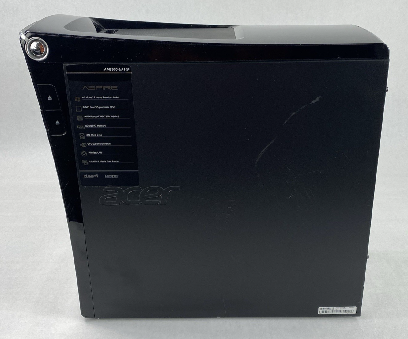 Acer Aspire M3970 MT Intel Core i5-3450 3.10GHz 8GB RAM No HDD No OS