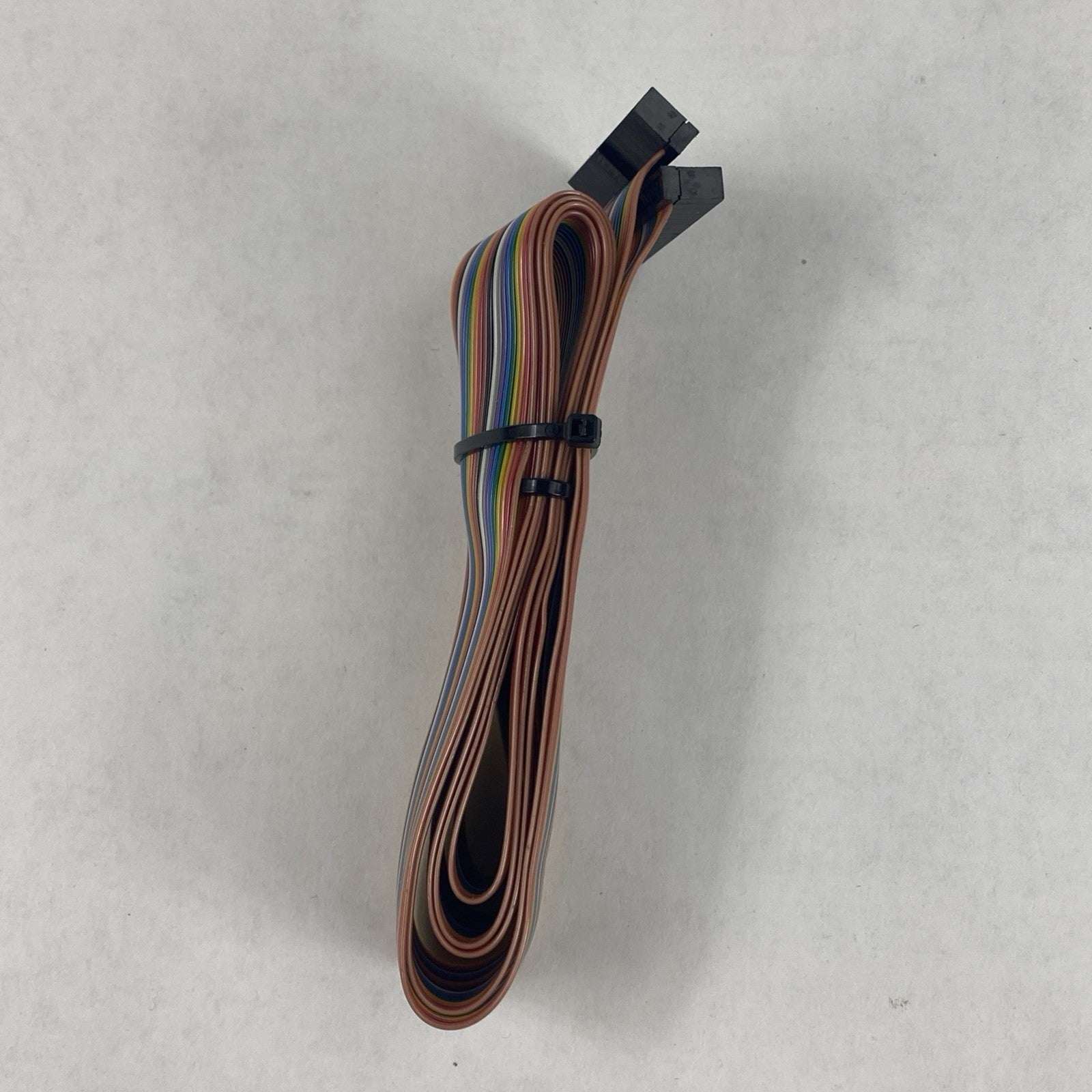 24 Pin 4ft Multi Coloured Flat Ribbon Cable Wire Lot of 45