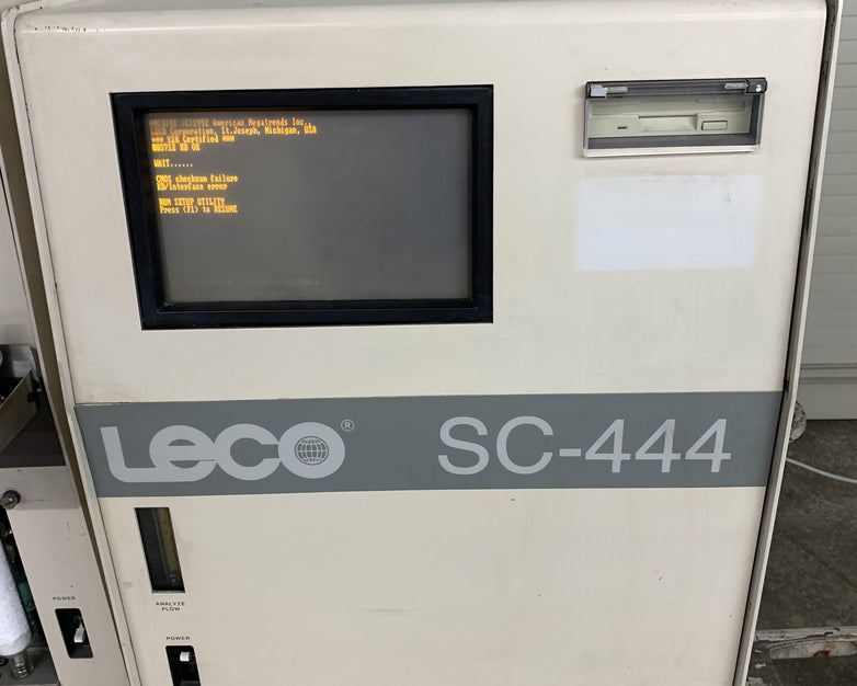 Leco Corp. SC-444 Carbon and Sulfur Analyzer /w 602-500 Furnace No HDD