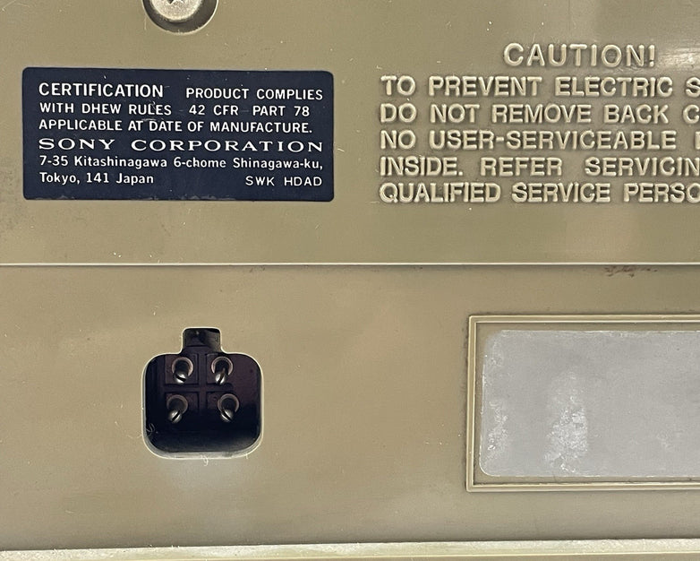 Sony TV-750 Solid State Transistor TV Receiver Untested For Parts Broken Antenna