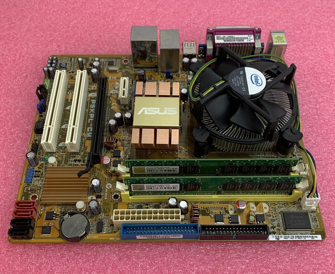 ASUS PSKPL-CM Motherboard Intel Pentium Dual-Core E5300 2.6GHz 2GB RAM w/Shield