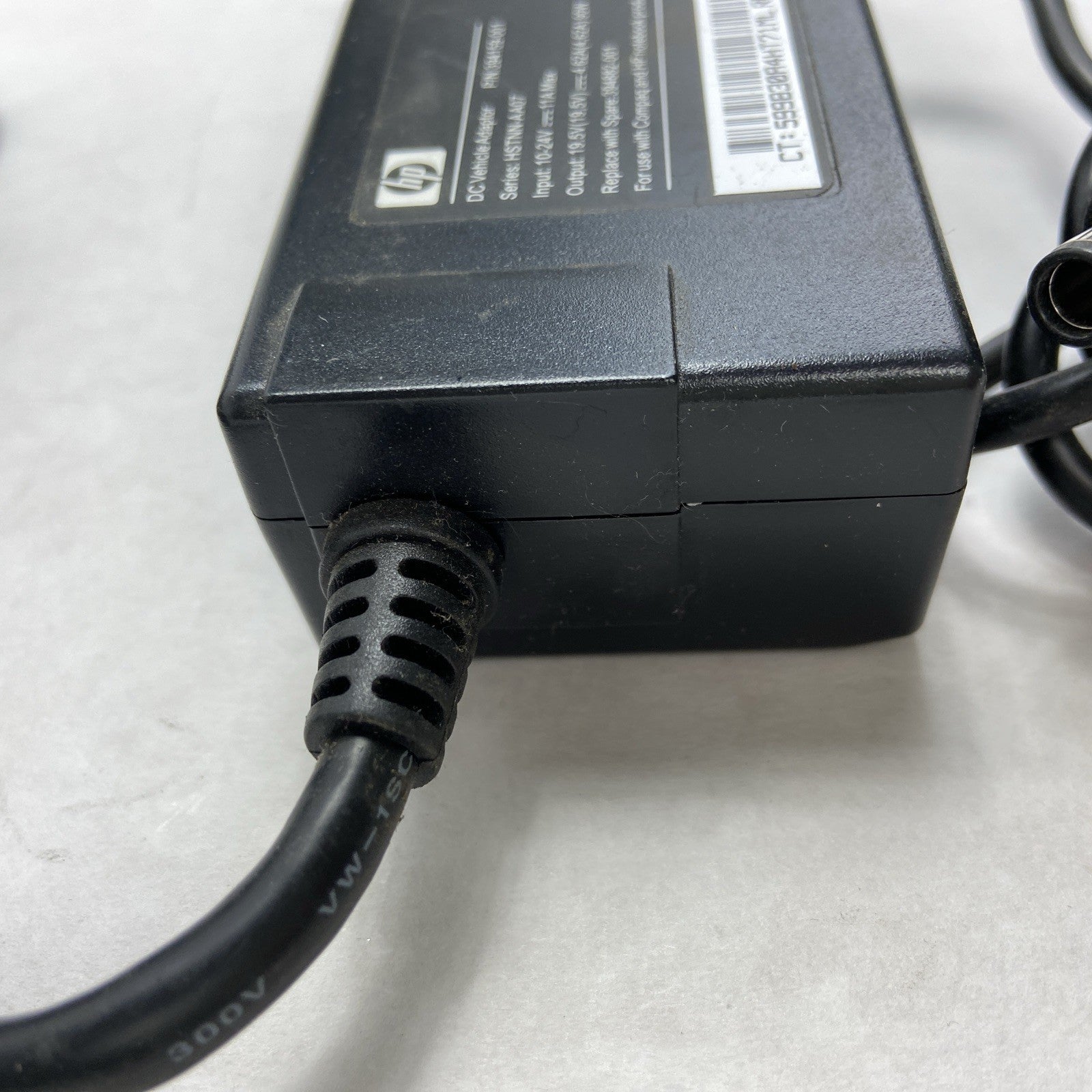HP 90W DC Vehicle Travel Adapter 19.5V 4.62A Model HSTNN-AA07 Part 394159-001