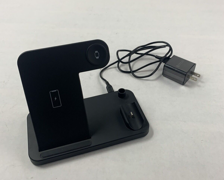 3 in 1 Charger Stand Charging Cradle Station Dock with Adapter