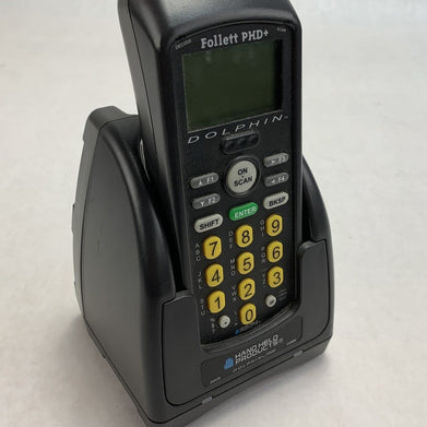 Handheld Products Dolphin Follett PHD+ Barcode Scanner w/7200 Charging Cradle