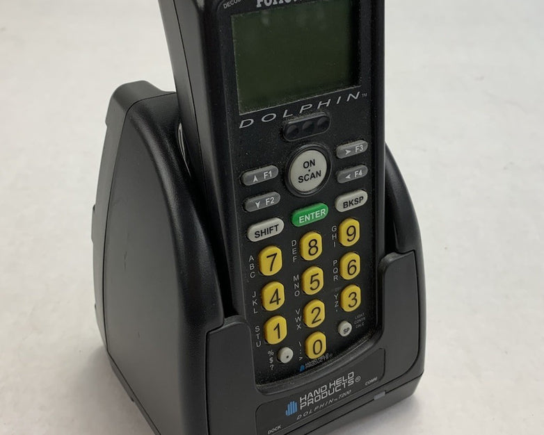 Handheld Products Dolphin Follett PHD+ Barcode Scanner w/7200 Charging Cradle