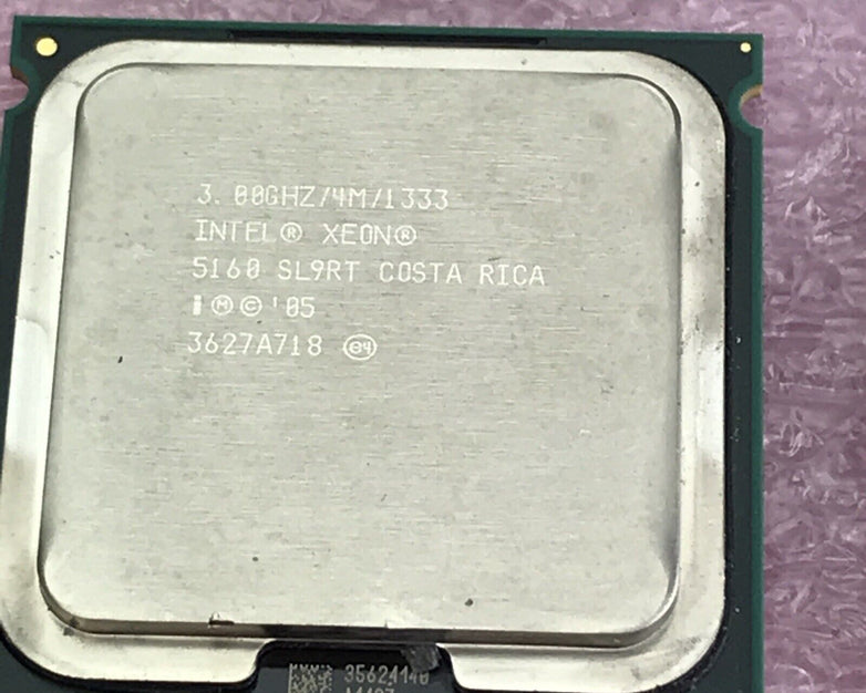 Lot of 4 Intel Xeon E5160 Dual-Core 3.0GHz SL9RT CPU Socket LGA771