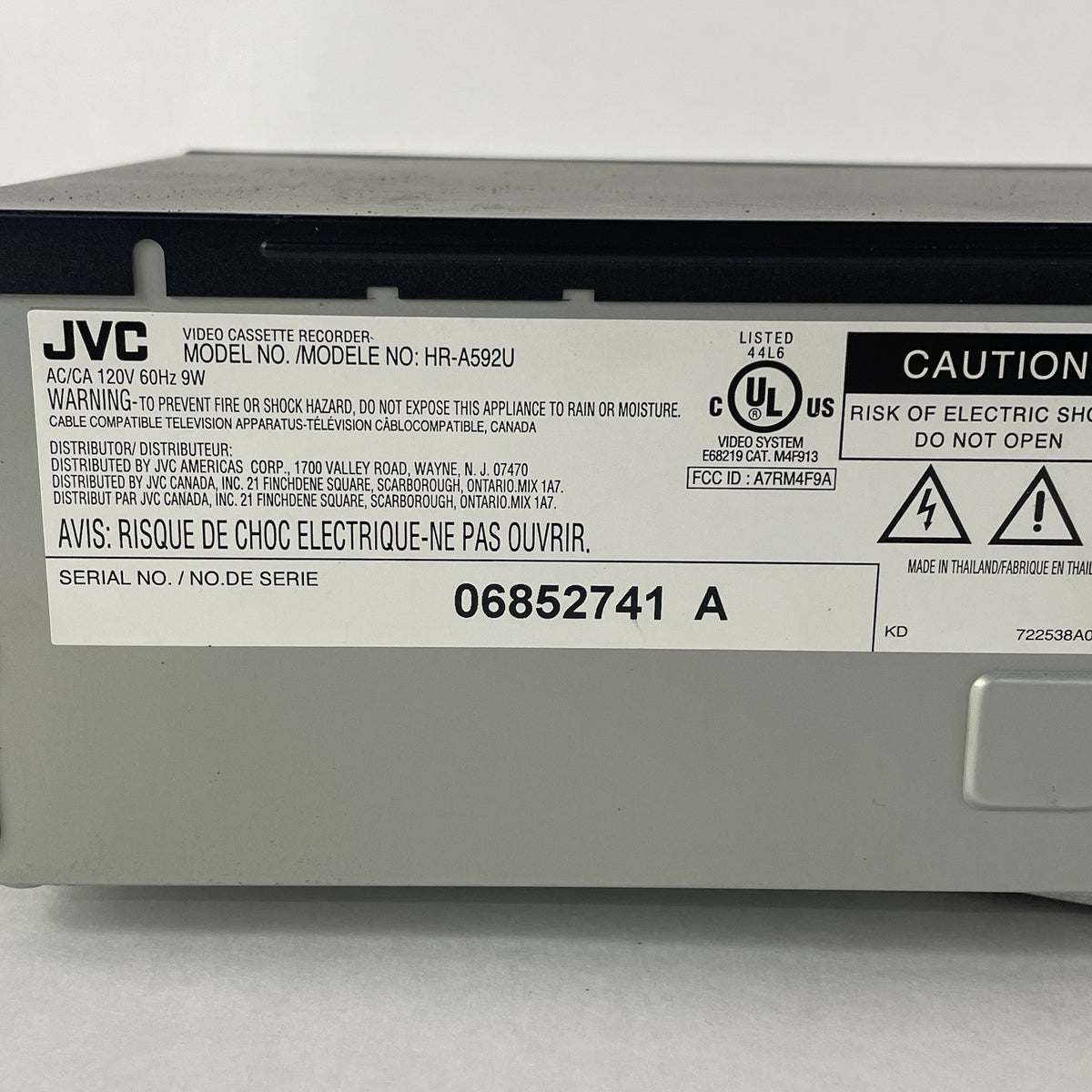 JVC HR-A592U VHS - Tested no Remote5