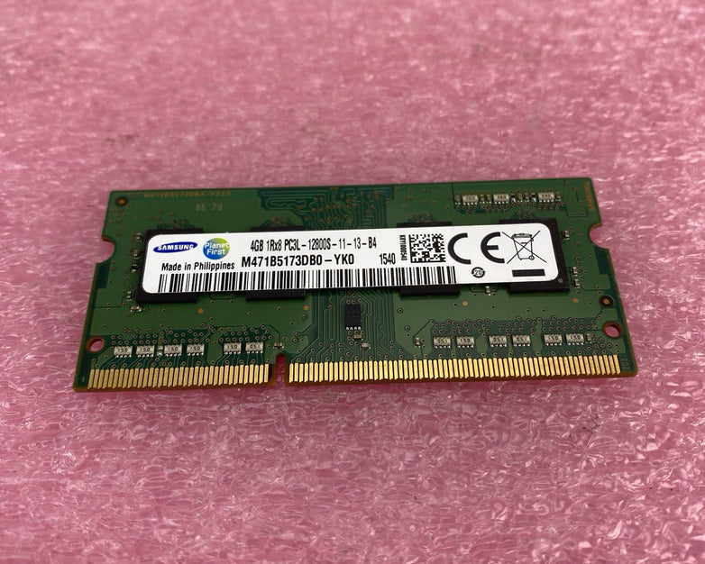 Samsung 4GB DDR3L PC3L-12800S Laptop Memory Ram M471B5173DB0 - Lot of 4