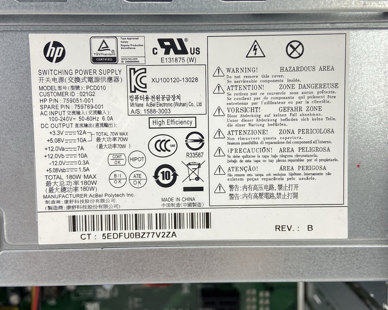 HP ProDesk 405 G2 MT AMD A8-6410 2GHz 4GB RAM No HDD No OS