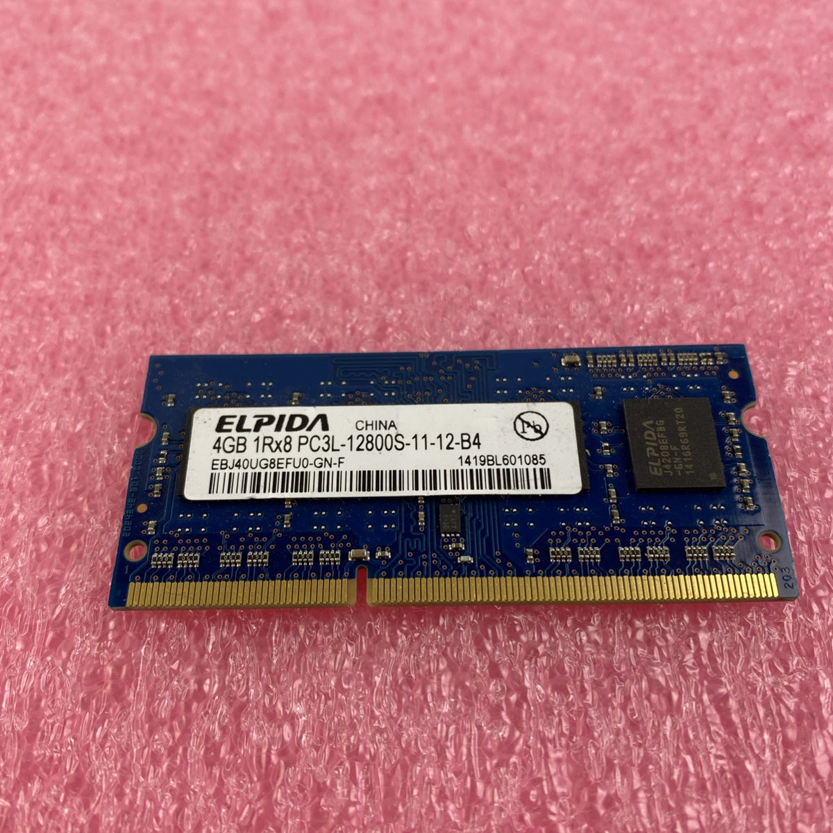 Elpida 4GB DDR3L PC3L-12800S Laptop Memory Ram EBJ40UG8EFU0-GN-F - Lot of 41