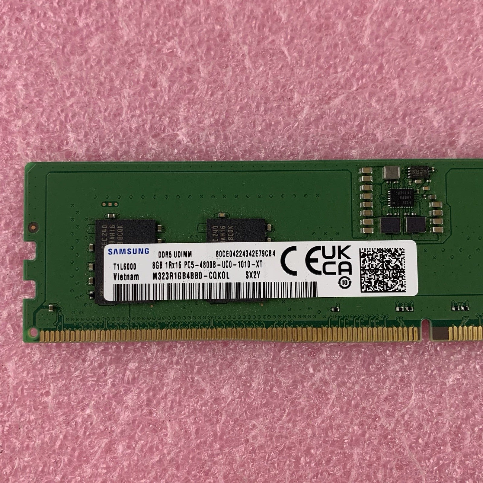 Samsung 8 GB M323R1GB4BB0-CQK0L PC5-38400 DDR5-4800 UDIMM Computer Memory RAM2