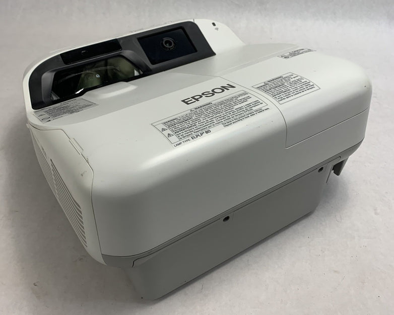 Epson BrightLink 595Wi H599A LCD Projector 1876 Lamp Hours - No Remote Loud Fan