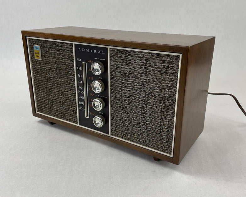 Admiral Tube Radio Model YG531 Mid-Century Wood Tested