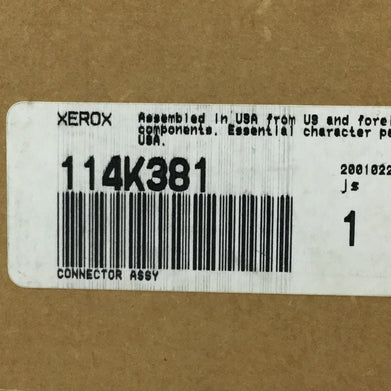 Genuine XEROX 114K381 Connector Assembly NEW in Sealed Box