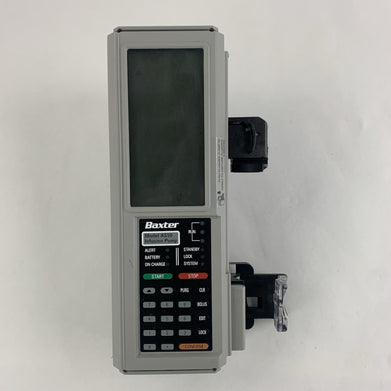 Baxter AS50 IM8550 Infusion Pump Powers Reset No Batteries No Charger Bad Rubber