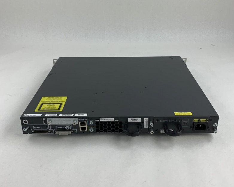 Cisco WS-C3750E-48TD-S V01 48-Port Gigabit Switch Tested Reset