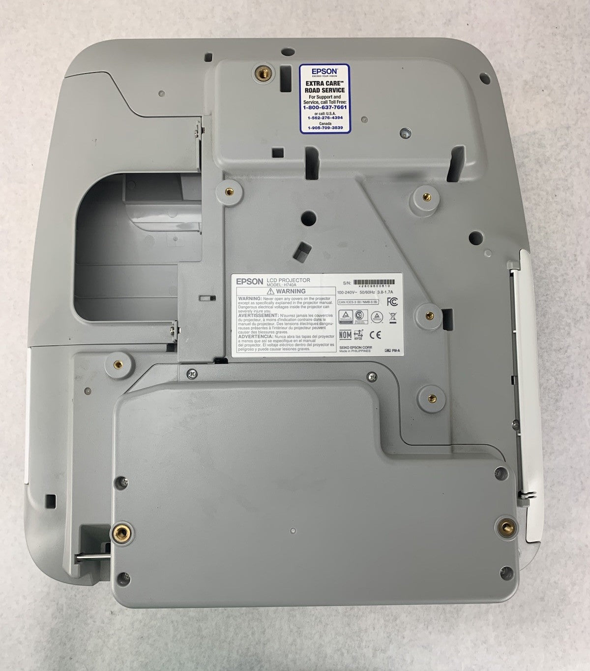 Epson PowerLite 695Wi H740A LCD Lamp Projector 26 Lamp Hours - No Remote6