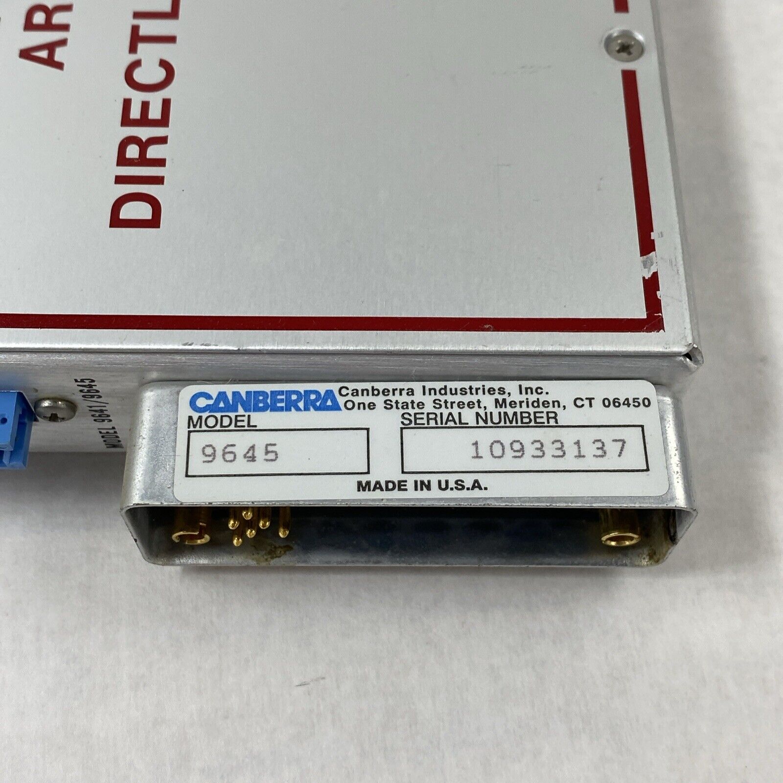 Canberra 9645 ICB HV Power Supply Nim Module