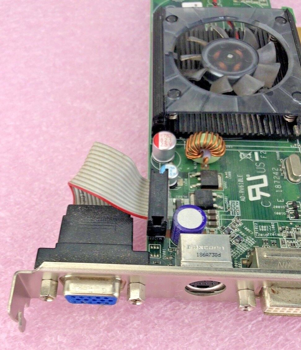 Asus ATI 0WX085 ad-rv610le Radeon HD2400 Pro 128MB VGA DVI GPU (Lot of 2)