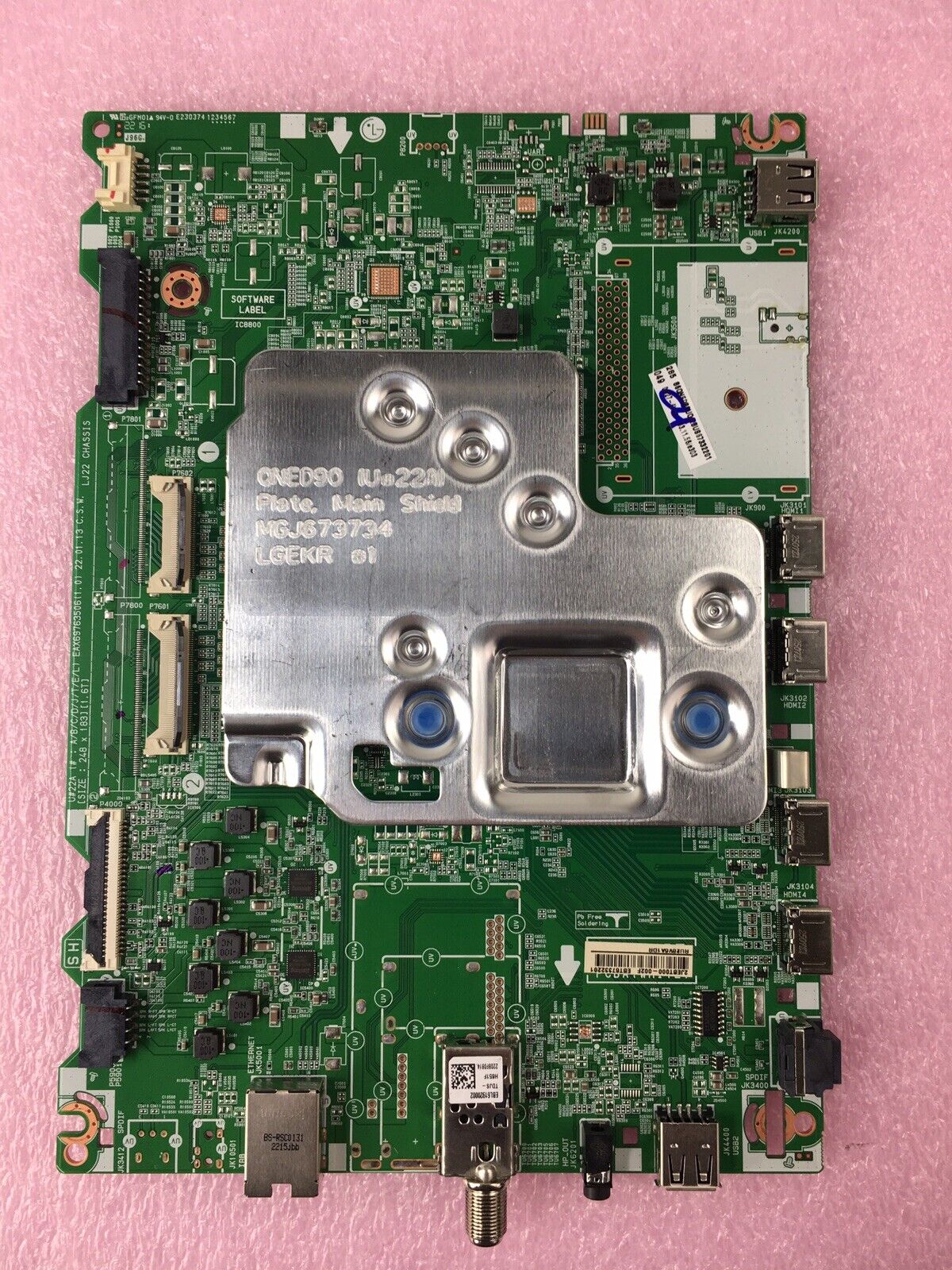 LG TV Main Board For 86UNED80UQA EAX69763506