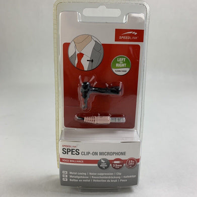 New Speedlink SPES Clip-On Microphone Black Neu OVP