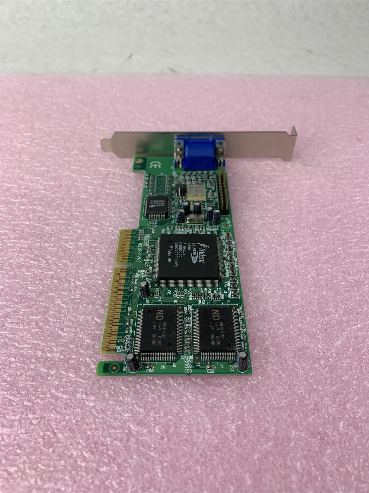 Jaton JTNMC VCTR82107AGP Video-107AGP-3D Trident 9880 8MB AGP Video PC VGA Card