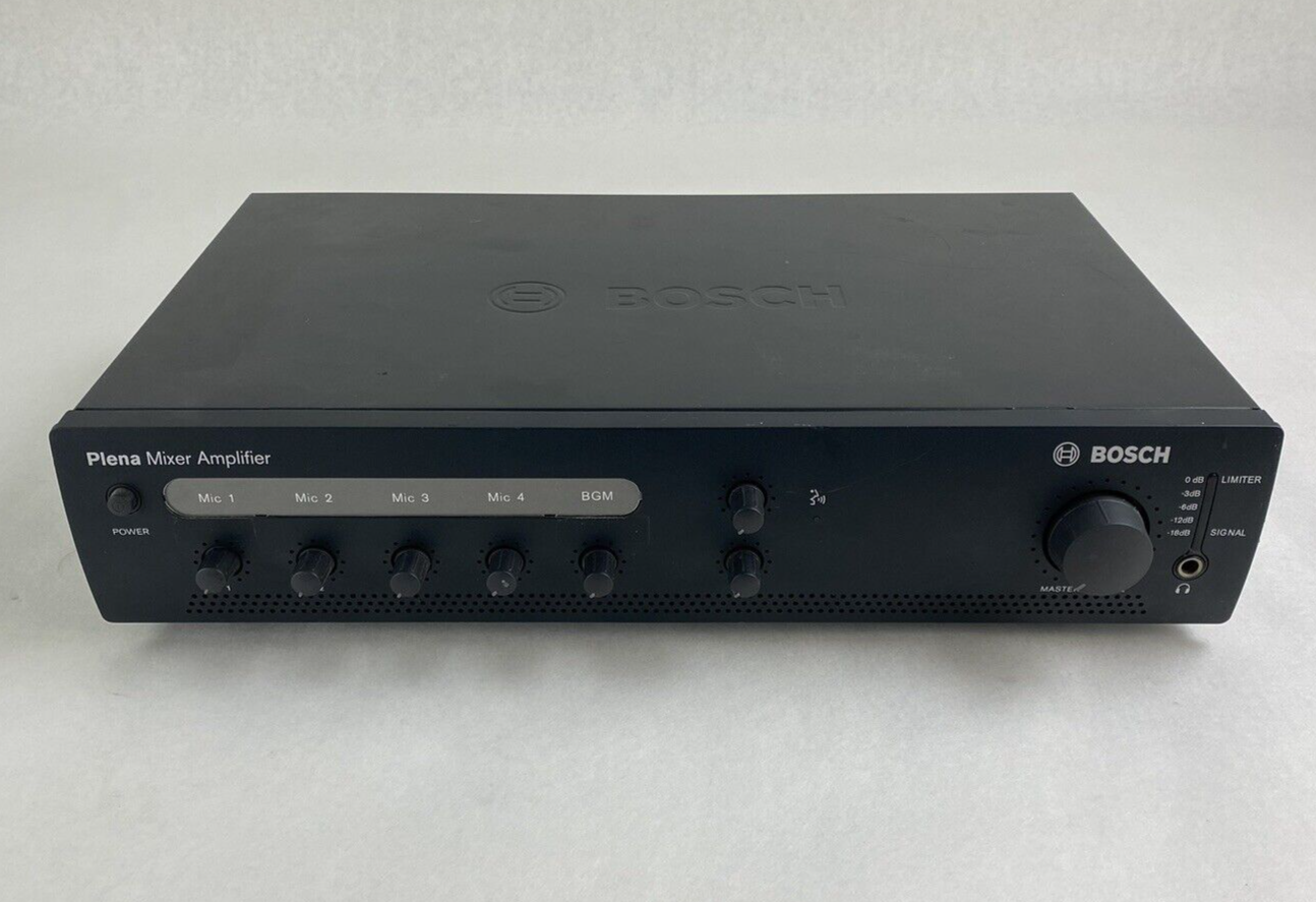 Bosch PLE-1ME120-US Plena 120 Watt 4-Channel Mixer Amplifier Tested
