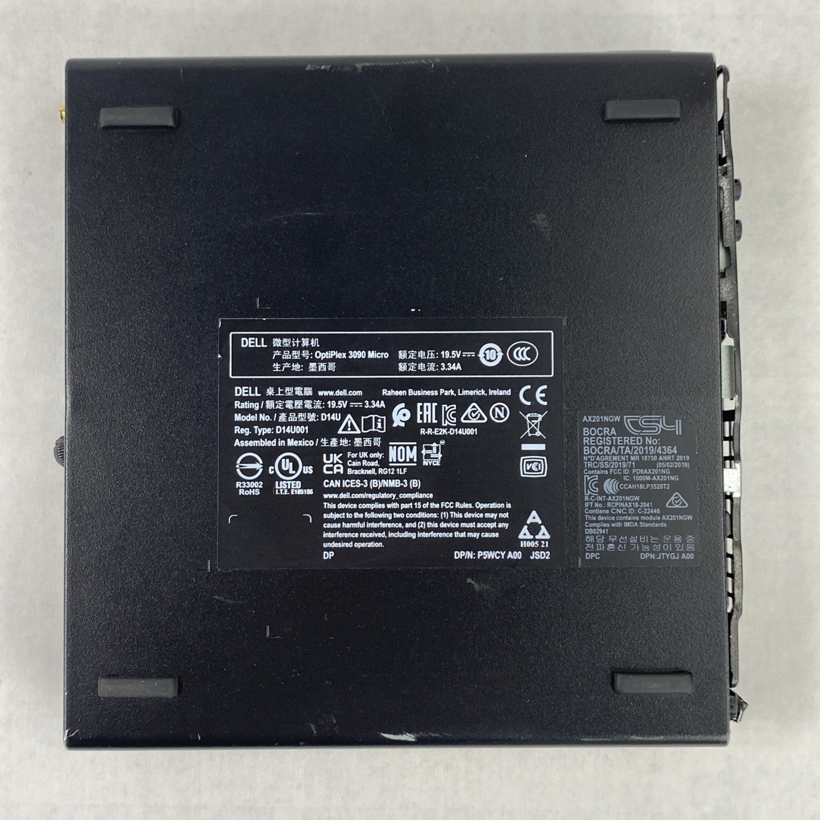 Dell OptiPlex 3090 Micro Intel Core i5-10500T 2.3GHz 8GB RAM WiFi No HDD No OS