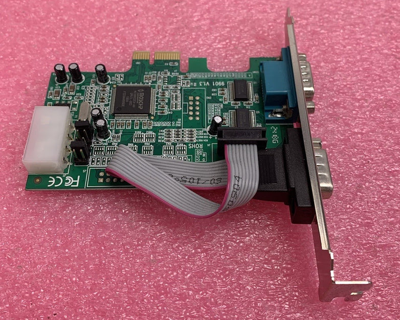 Startech.com PEX2S952LP 2 Port PCIe RS-232 Serial Card Lot of 2 Untested