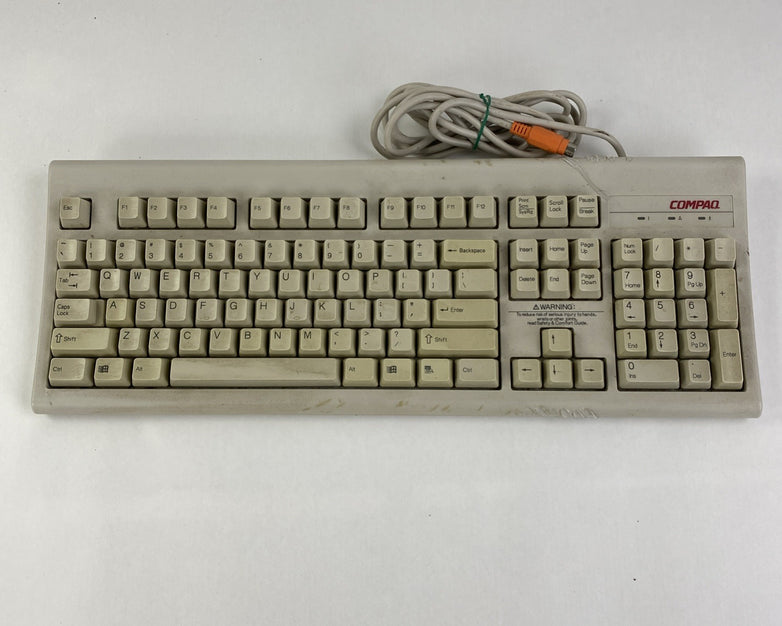 Compaq KB-3923 5V 18"L 7"W 6 Pin Keyboard - Tested