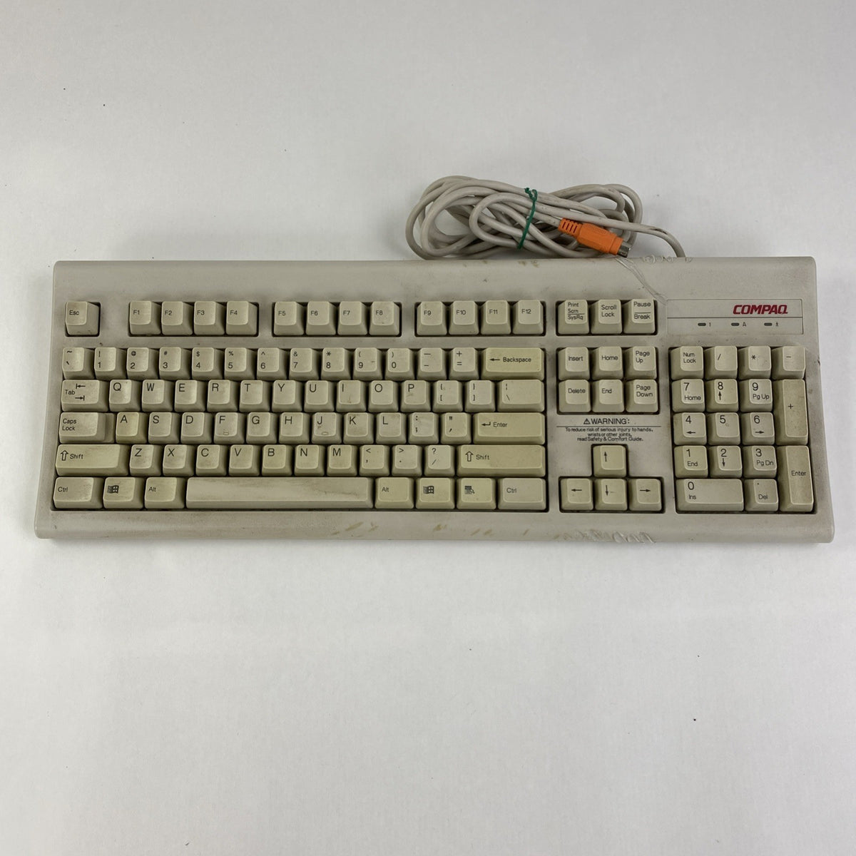 Compaq KB-3923 5V 18"L 7"W 6 Pin Keyboard - Tested 2