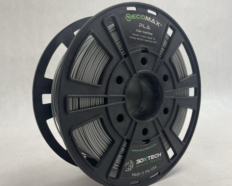 Ecomax PLA 1.75 mm 3D Printer Filament in Cool Gray, 1kg Spool