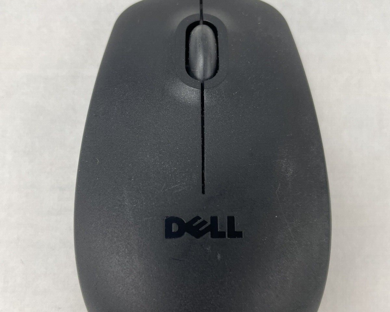 Dell MS111-L/MS111-L(B) USB Wired Optical Mouse Black with Scroll Wheel Lot of 4