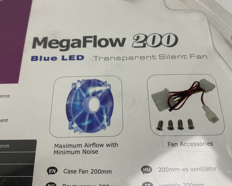 Cool Master R4-LUS-07AB-GP MegaFlow 200 Blue LED - Lot of 2