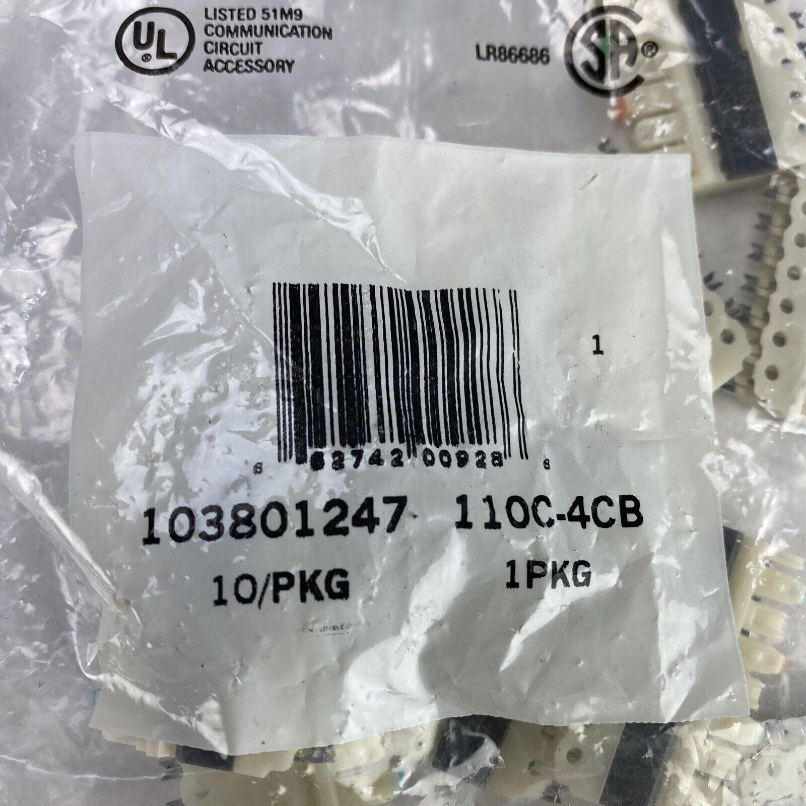 Lucent 103801247 Connecting Block 110C-4CB Pack( 10 )