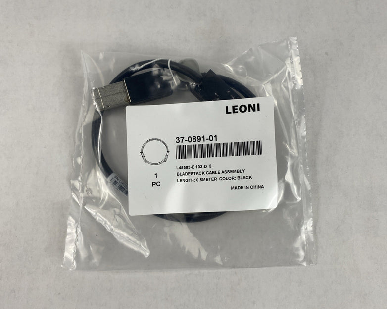 Leoni 37-0891-01 Bladestack Cable Assembly 0.5M Lot of 4