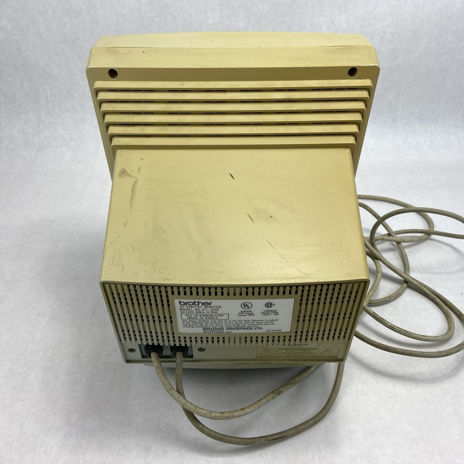 Brother 12" Vintage CRT Monitor Model CT - 1050 - Tested and Working