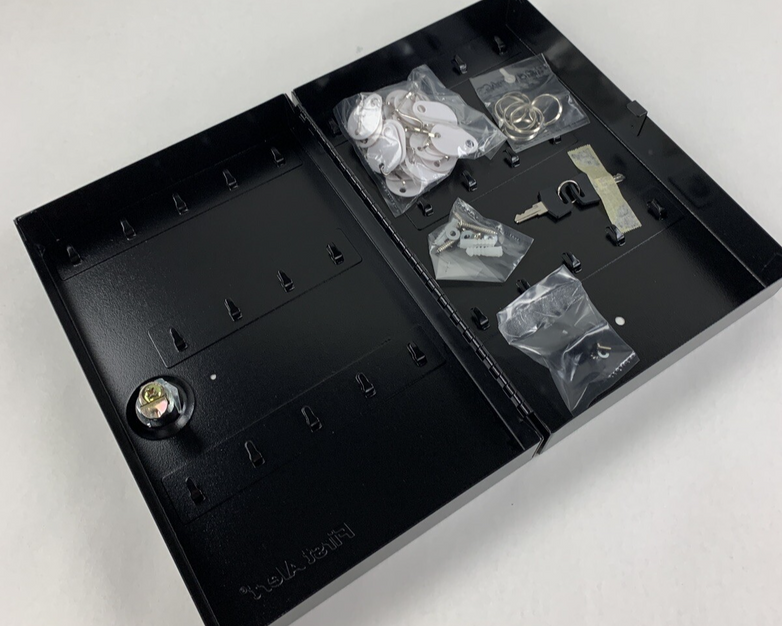 First Alert 3060F Steel Key Storage Cabinet 28 Keys Wall Secured Home