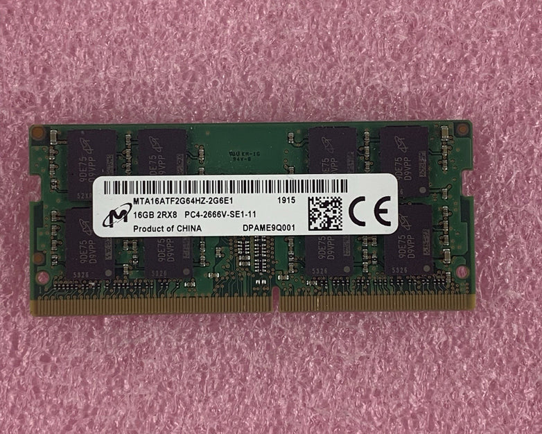 Micron MTA16ATF2G64HZ-2G6E1 16 GB DDR4-2666 PC4-21300 260-Pin Laptop Memory RAM