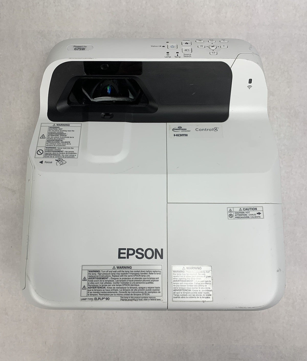 Epson H745A BrightLink 675W LCD Projector 1397 Lamp Hours