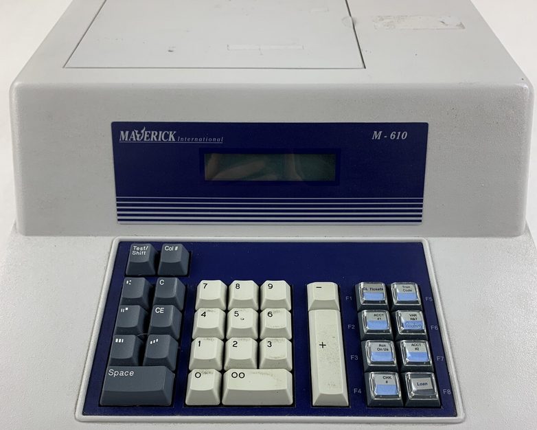 Maverick M-610 Check Encoder Tested Needs Ribbon