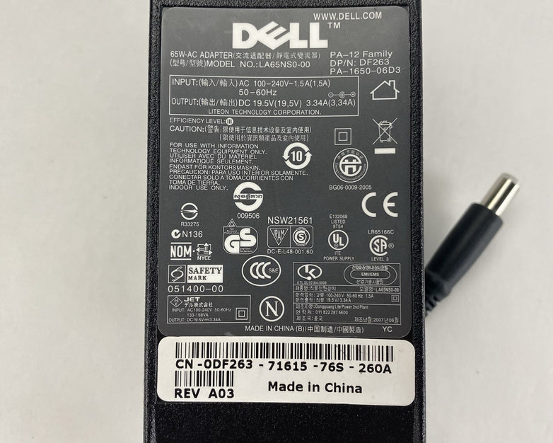 Dell LA65NS0-00 19.5V AC Adapter Lot of 3