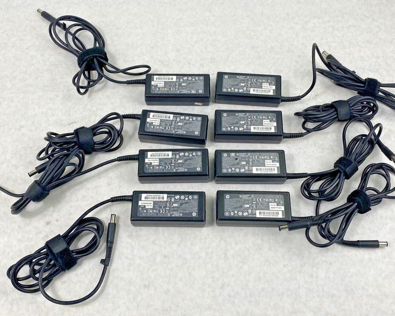 Lot of 8 Genuine HP 693711-001 65W AC Adapters 677774-001 Large Tip