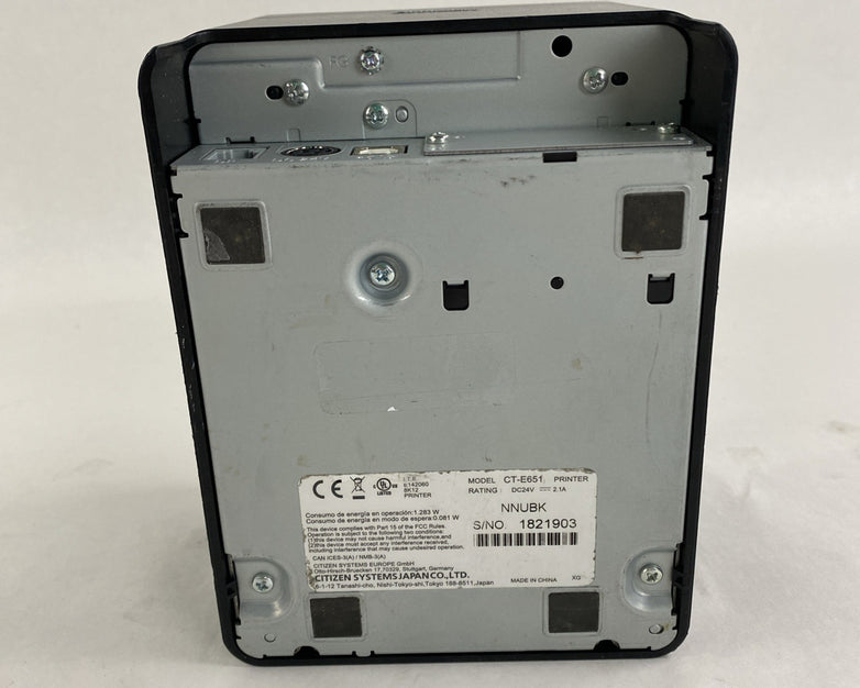 Citizen CT-E651 Thermal Printer Tested No Cords 3038956 Page Count