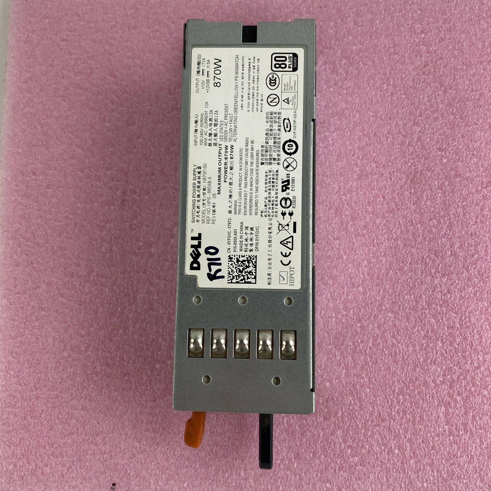 Dell N870P-S0 Switching Power Supply NPS-885AB A Power Tested Lot of 23